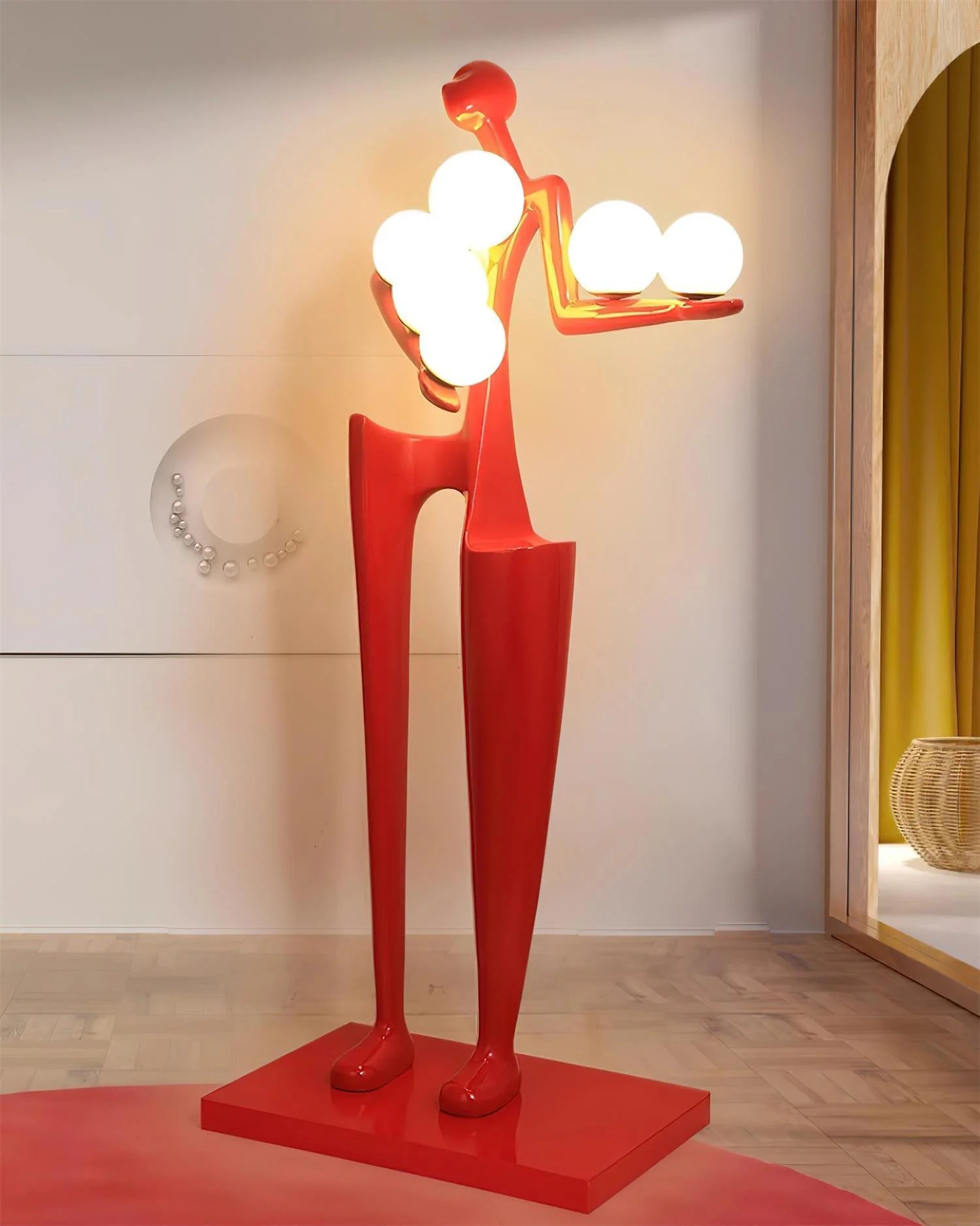 Greeter Sculpture Figure Floor Lamp - Nuvé