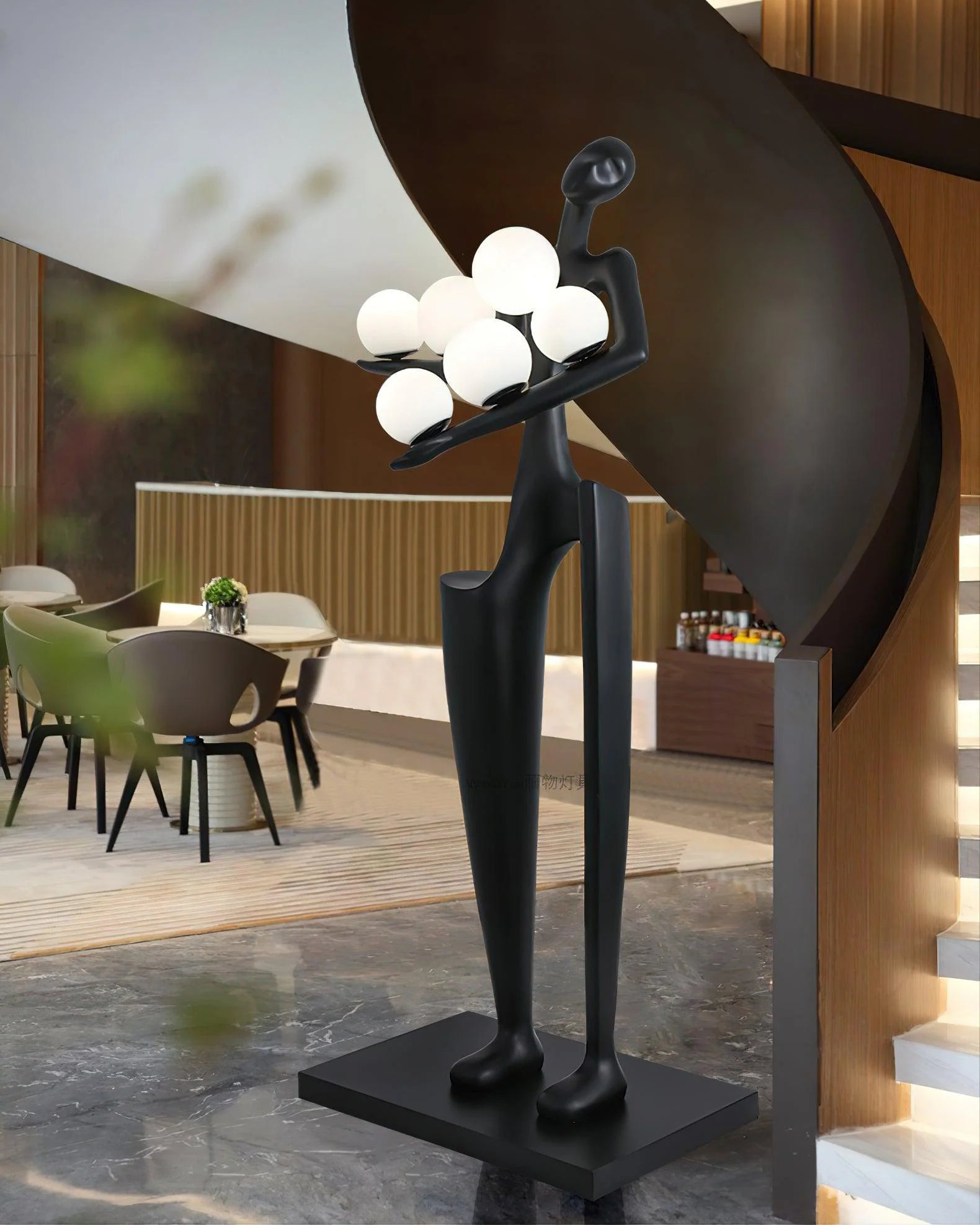 Greeter Sculpture Figure Floor Lamp - Nuvé