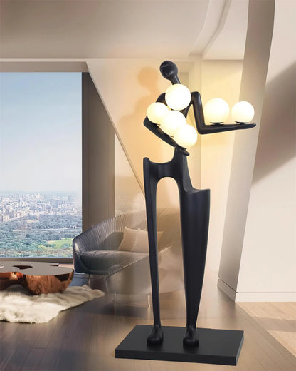 Greeter Sculpture Figure Floor Lamp - Nuvé