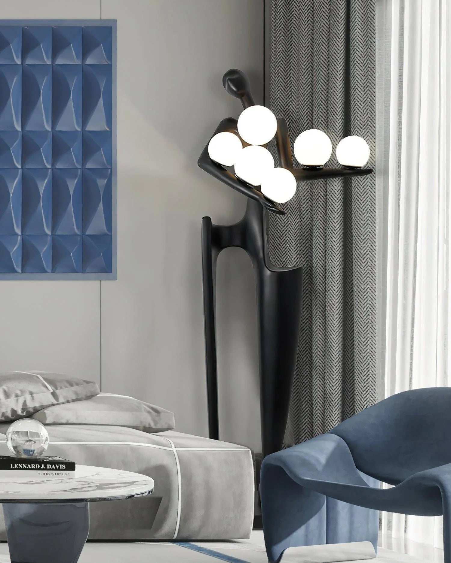 Greeter Sculpture Figure Floor Lamp - Nuvé