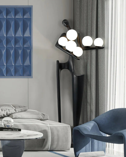 Greeter Sculpture Figure Floor Lamp - Nuvé