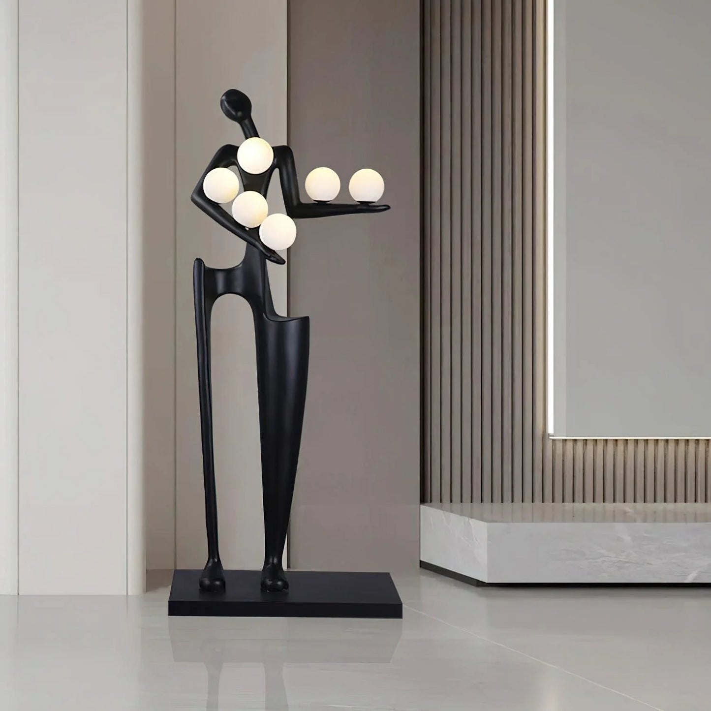 Greeter Sculpture Figure Floor Lamp - Nuvé