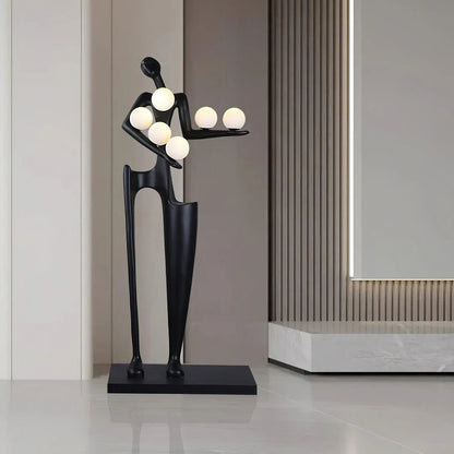 Greeter Sculpture Figure Floor Lamp - Nuvé