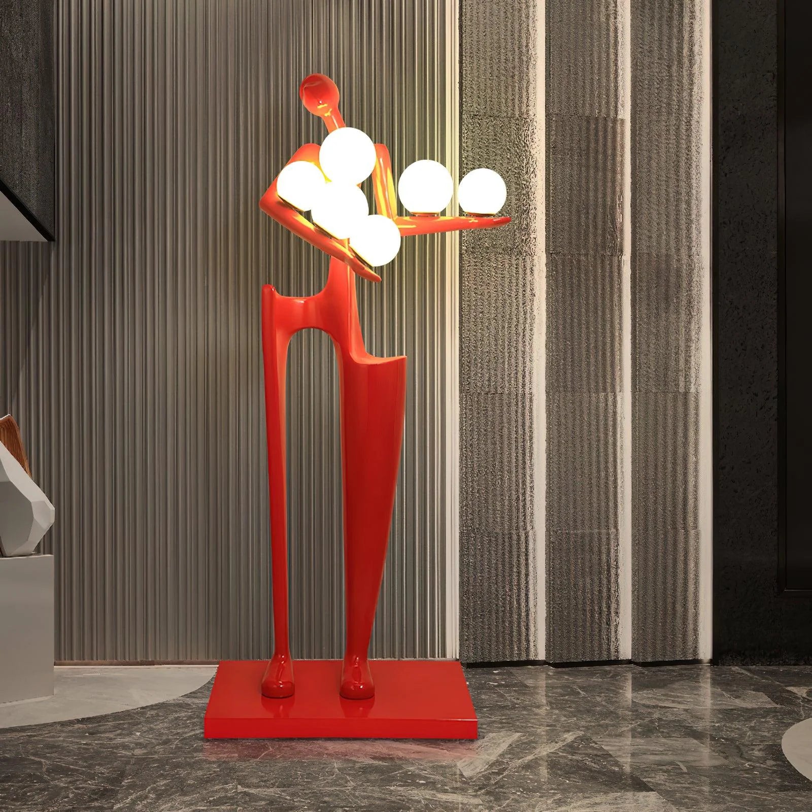 Greeter Sculpture Figure Floor Lamp - Nuvé
