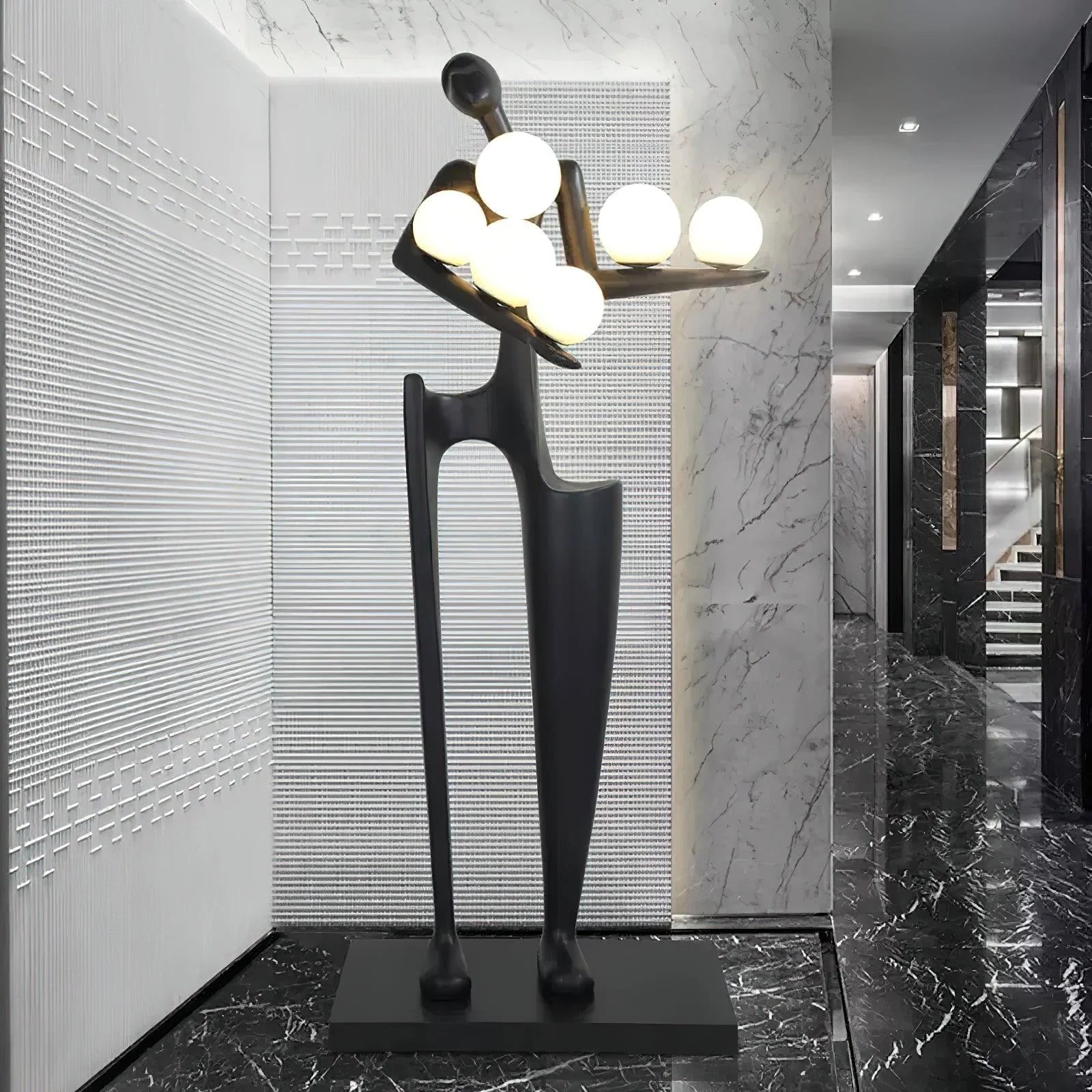Greeter Sculpture Figure Floor Lamp - Nuvé