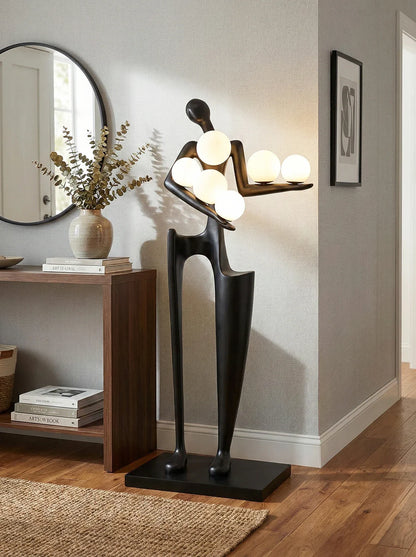 Greeter Sculpture Figure Floor Lamp - Nuvé