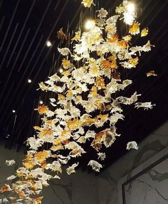 Maple Leaf Glass Chandelier - Nuvé