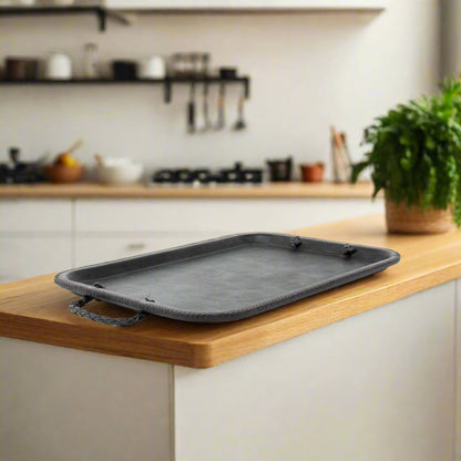 Hermana | 16” Serving Tray with Embroidered Handles - Nuvé
