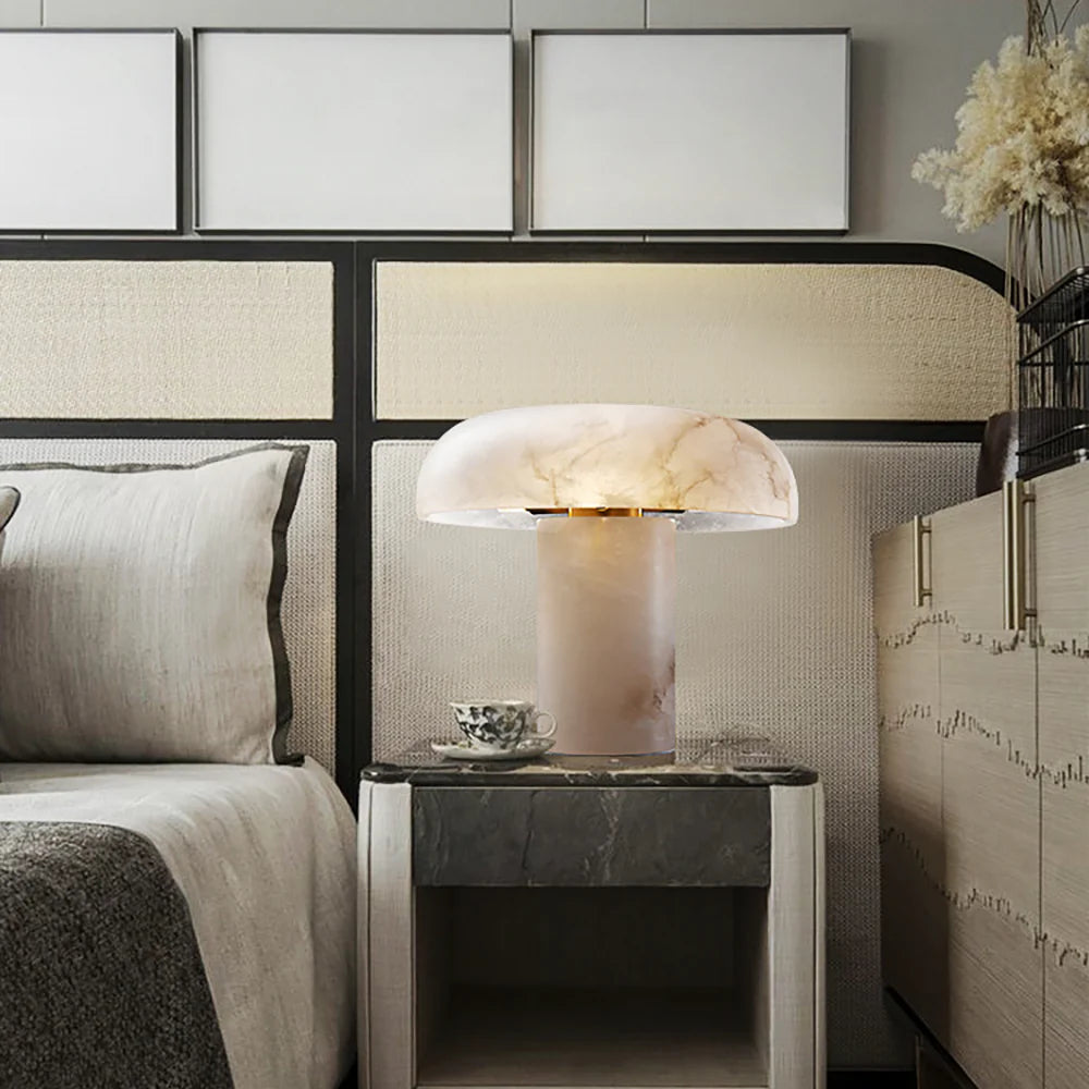 Modern Alabaster Habros Table Lamp - Nuvé