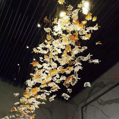Maple Leaf Glass Chandelier - Nuvé