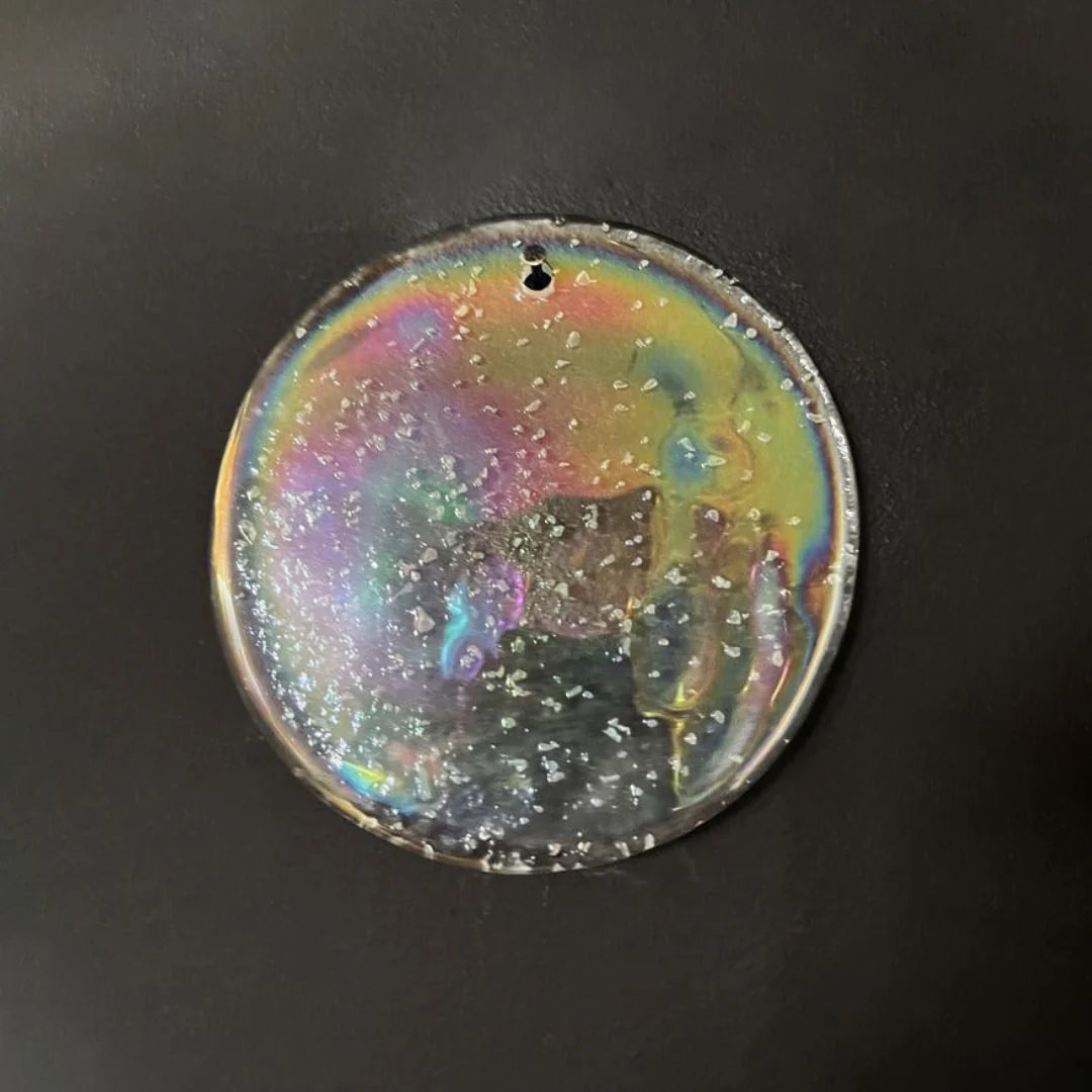 Elegant Murano Disc Iridescent Chandelier - Nuvé