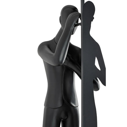 Human Mirror Sculpture Floor Lamp - Nuvé