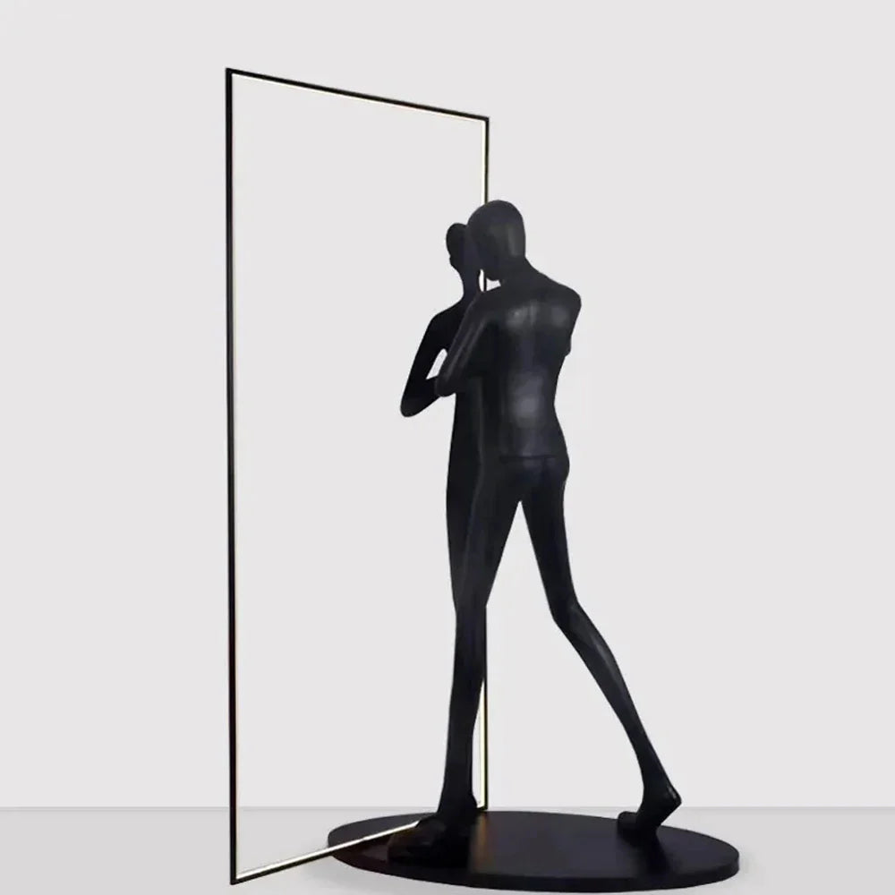 Human Mirror Sculpture Floor Lamp - Nuvé