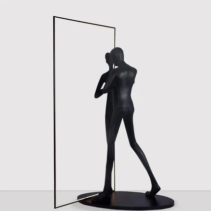 Human Mirror Sculpture Floor Lamp - Nuvé