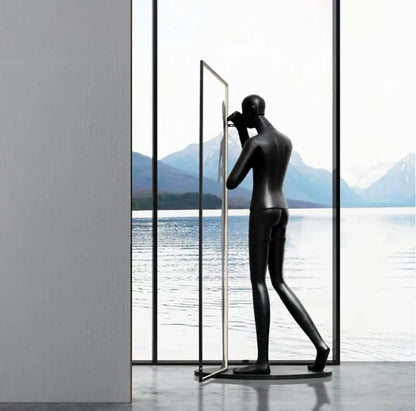 Human Mirror Sculpture Floor Lamp - Nuvé