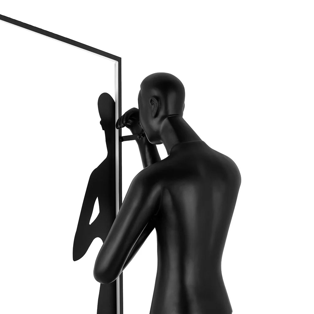 Human Mirror Sculpture Floor Lamp - Nuvé