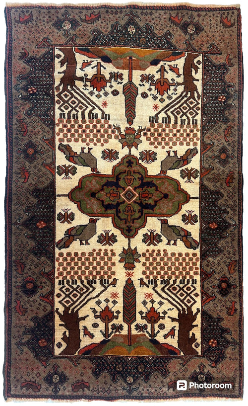 Antique Persian Baloch, Baluch Rug 2’10 x 4’8” - Nuvé