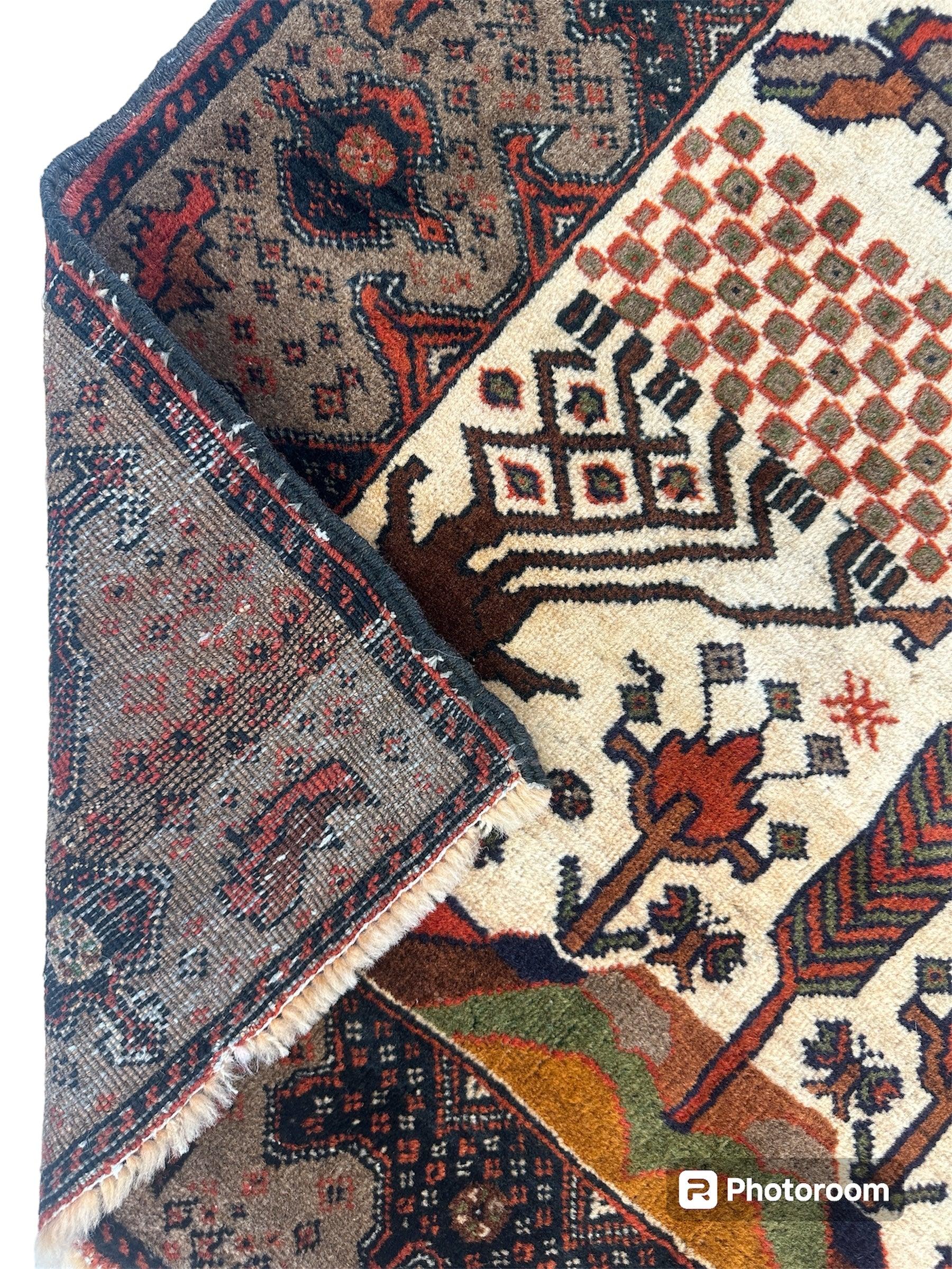 Antique Persian Baloch, Baluch Rug 2’10 x 4’8” - Nuvé