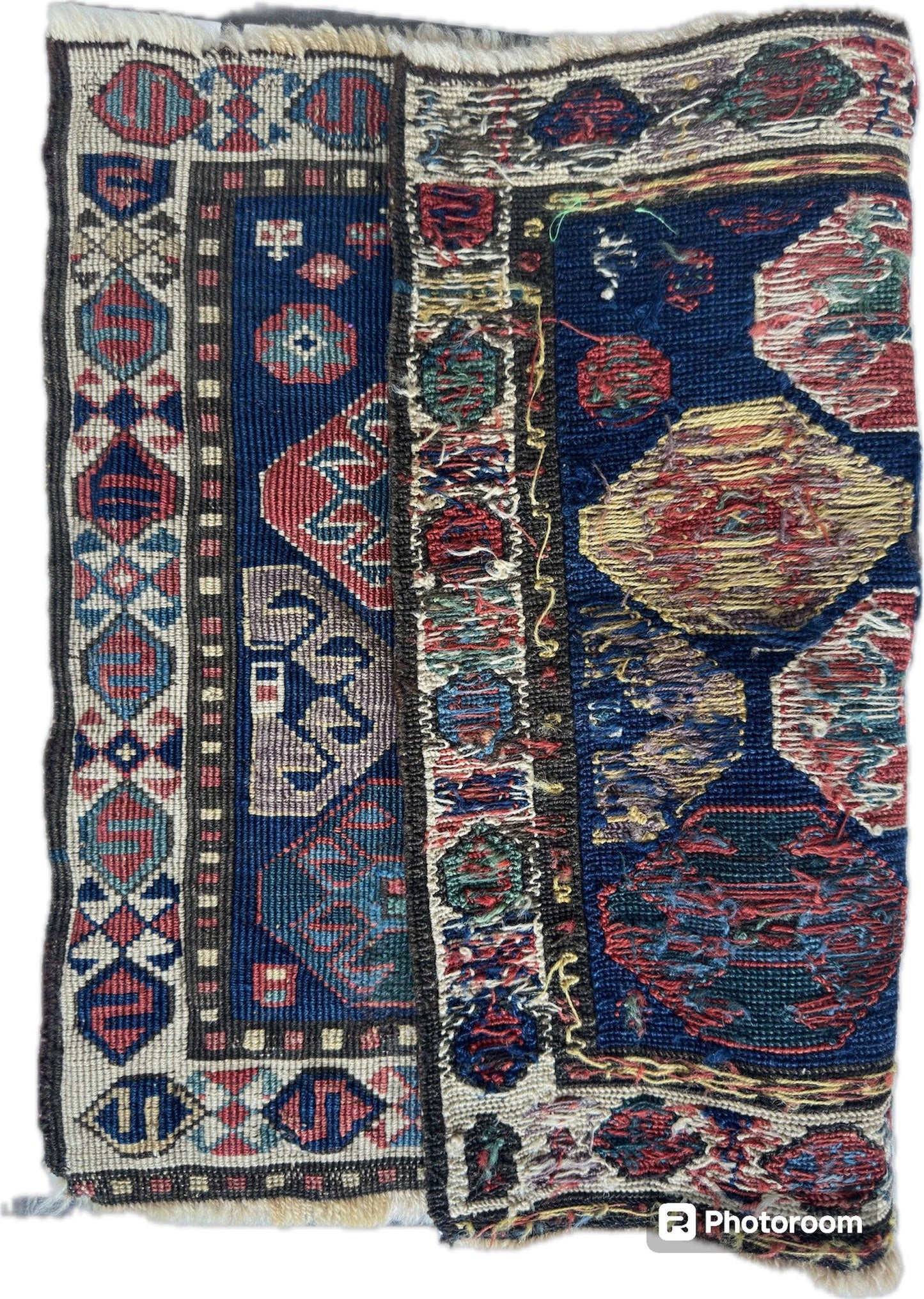 Antique Tribal Shahsavan Caucasian Bagface - 26" X 18" - Nuvé