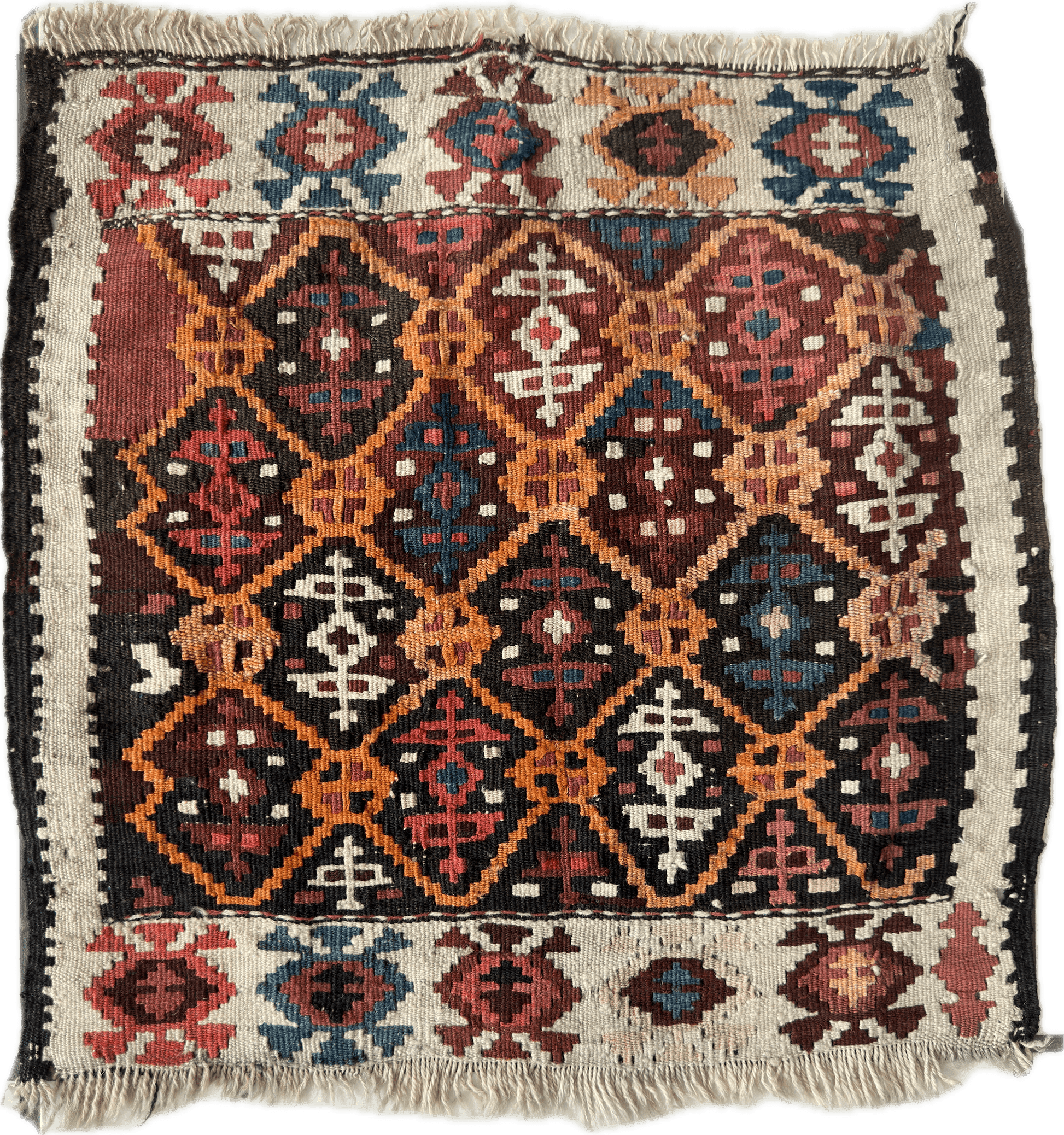 Antique Tribal Shahsavan Caucasian Bagface - 26" X 18" - Nuvé