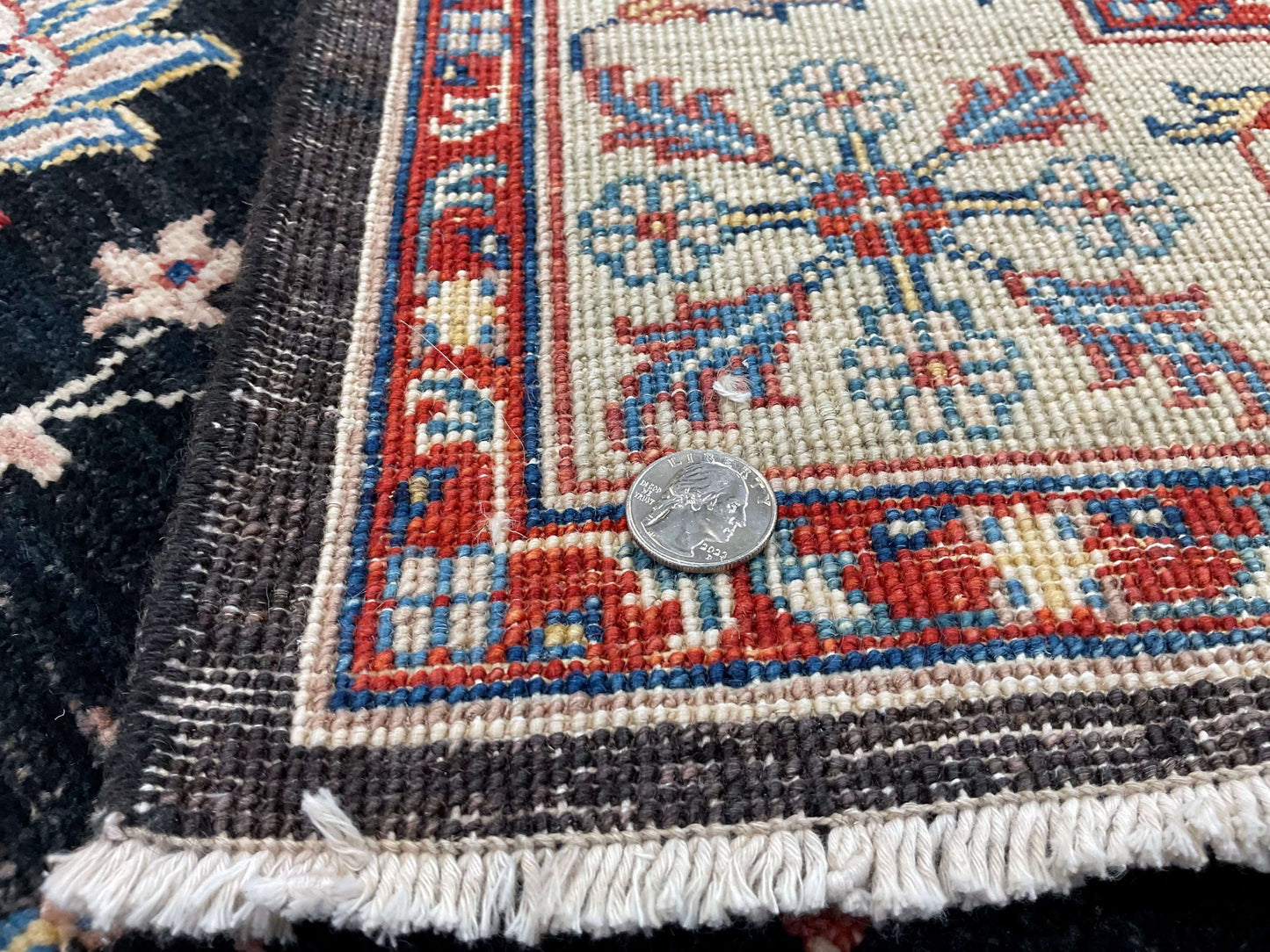 Chobi Farahan (4'01"x6'02") black/ivory
