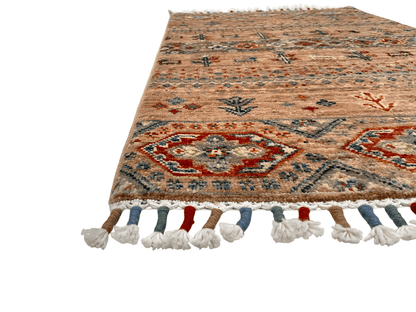 Afghan Gabbeh (2'00"x3'02") adobe/multicolor - Nuvé