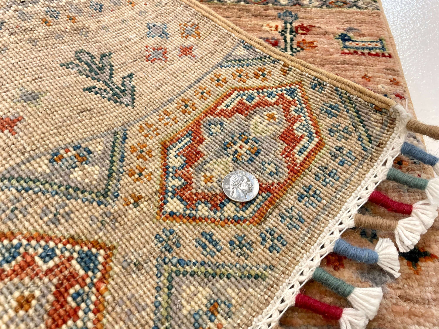 Afghan Gabbeh (2'00"x3'02") adobe/multicolor - Nuvé