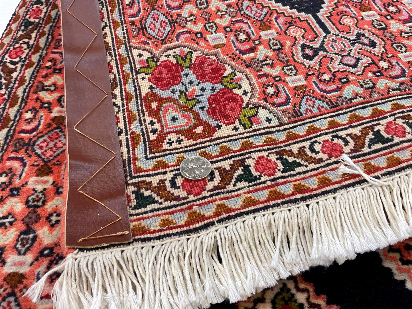 Persian Bijar (1'10"x8'08") rose/indigo - Nuvé