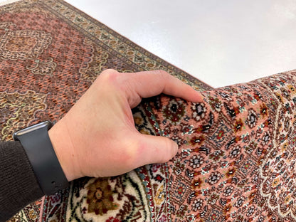 Persian Tabriz (2'09"x10'02") peach/ivory - Nuvé