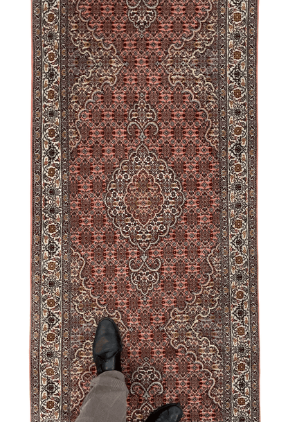 Persian Tabriz (2'09"x10'02") peach/ivory - Nuvé
