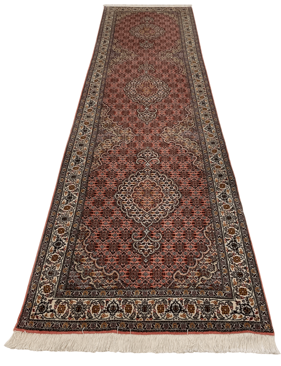 Persian Tabriz (2'09"x10'02") peach/ivory - Nuvé
