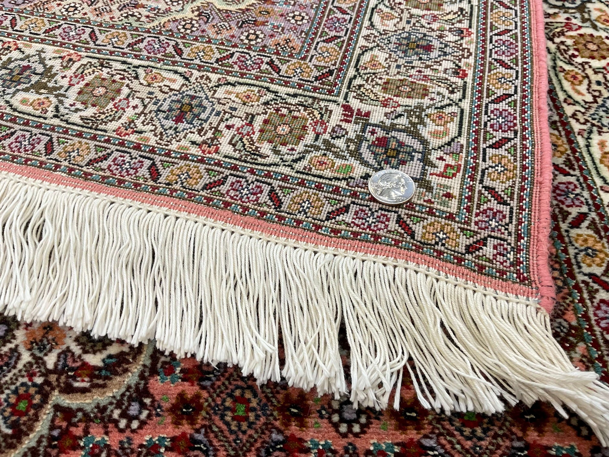Persian Tabriz (2'09"x10'02") peach/ivory - Nuvé