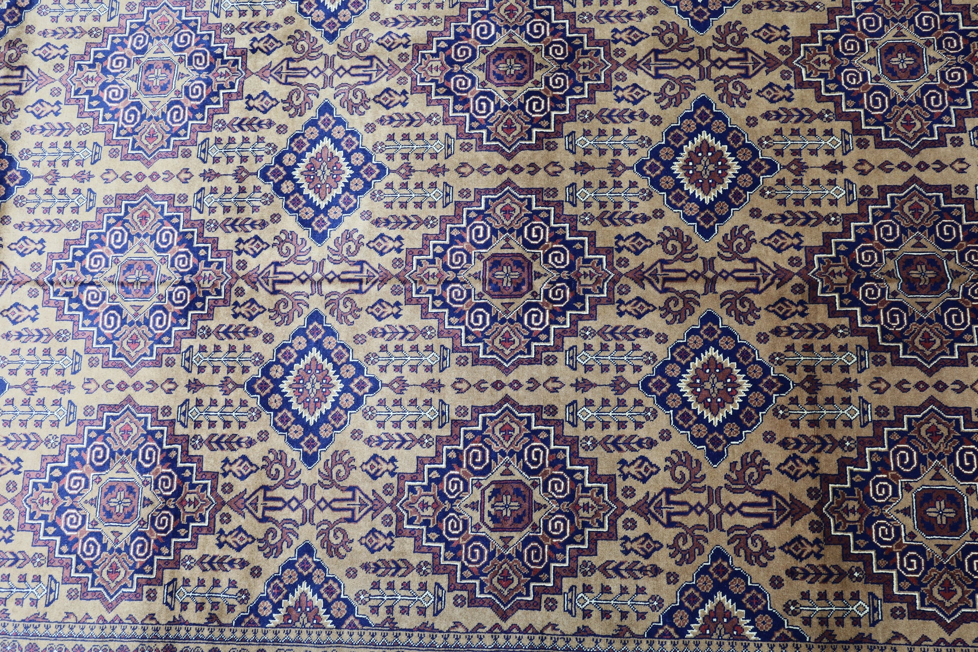 Hand-Knotted Afghani Zerkhaki Wool Rug – 6’7″  x  10’2″ - Nuvé