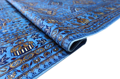 Hand-Knotted Afghani Zerkhaki Wool Rug – 6’7″  x  9’3″ - Nuvé