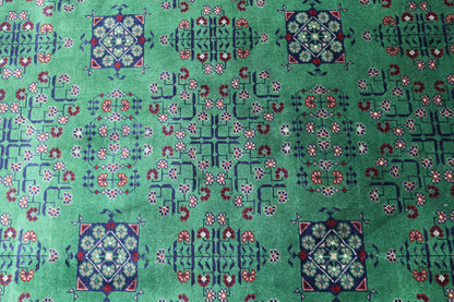 Hand-Knotted Afghani Bukharayi Wool Rug – 6’7″  x  9’9″ - Nuvé