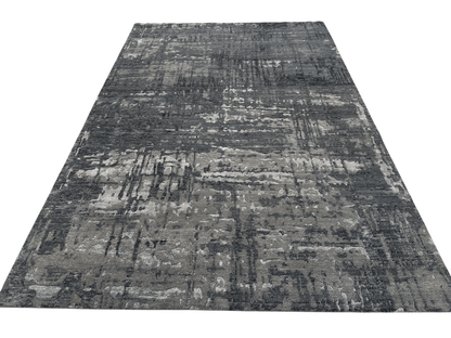 Modern, Carved Tibetan-Style 6x9 (dark gray)