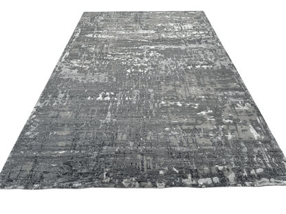 Modern, Carved Tibetan-Style 6x9 (dark gray)