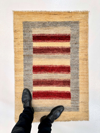 Gabbeh 2'08"x3'11" ivory/multicolor - Nuvé