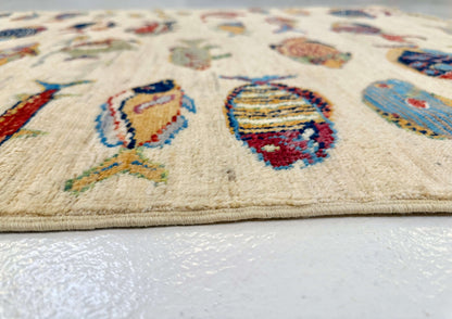 Ariyana-Oceanic Fish (3'04"x4'05") ivory/multicolor - Nuvé