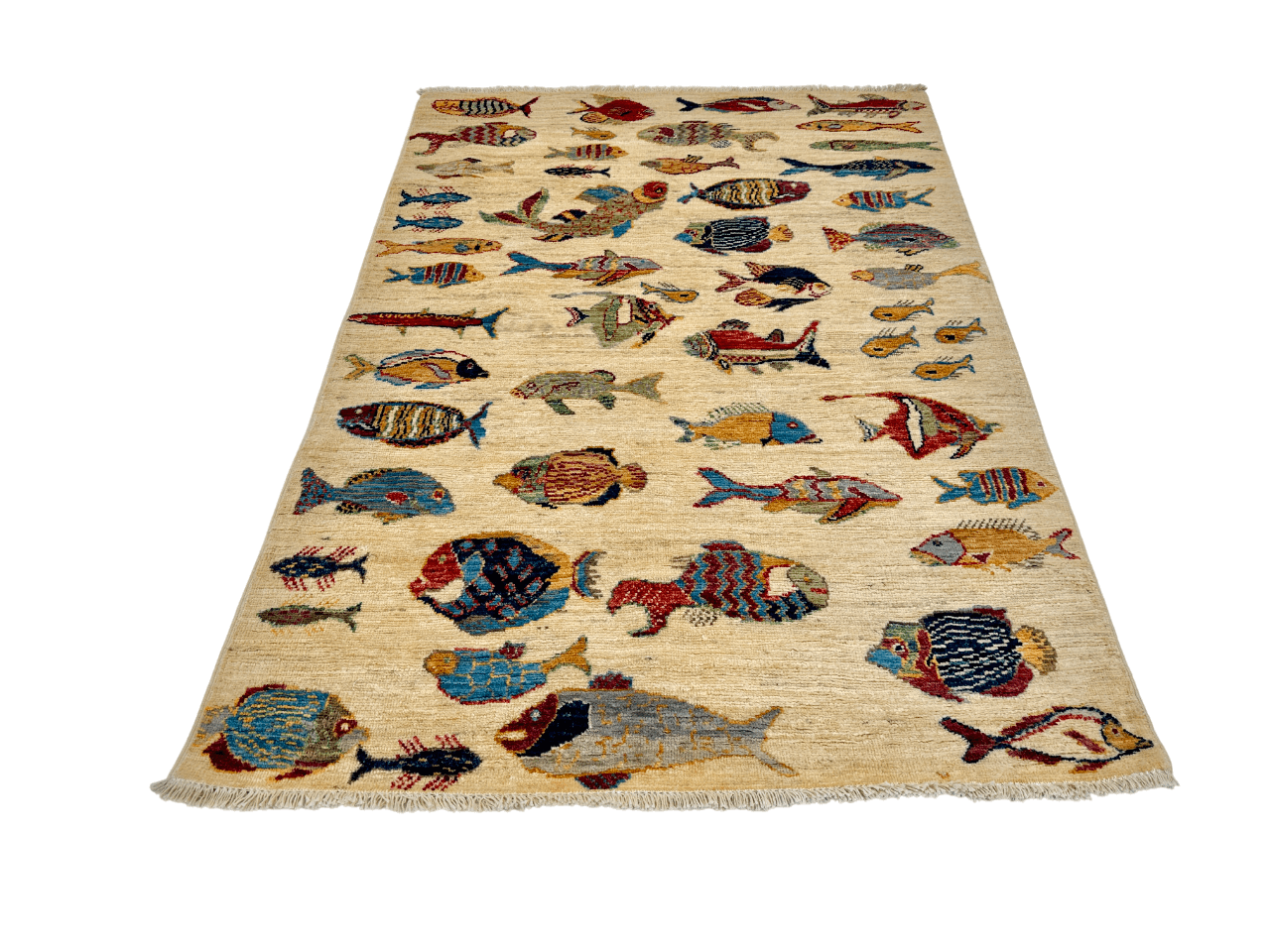 Ariyana-Oceanic Fish (3'04"x4'05") ivory/multicolor - Nuvé