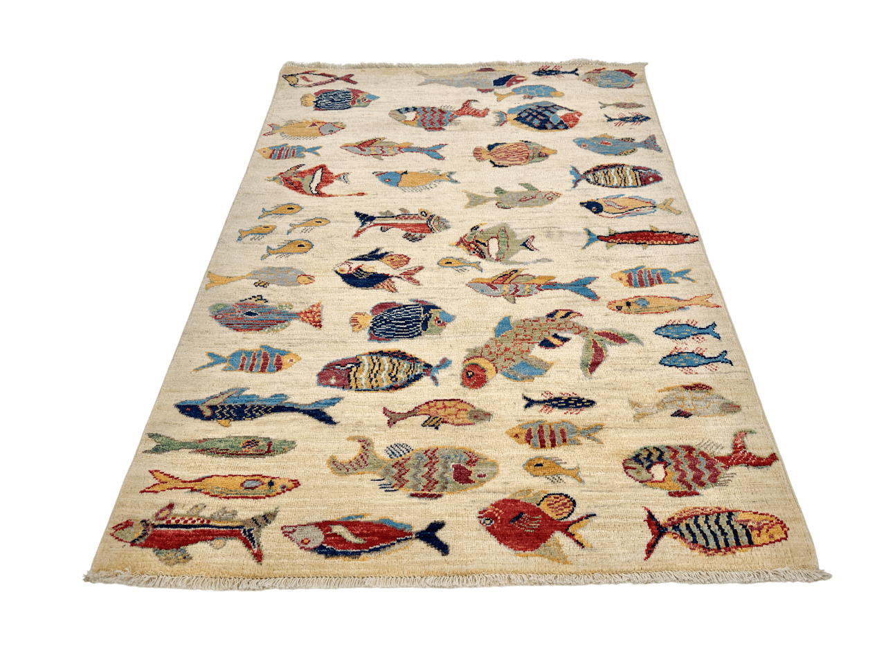 Ariyana-Oceanic Fish (3'04"x4'05") ivory/multicolor - Nuvé
