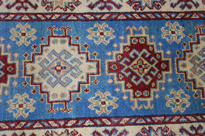 Hand-Knotted Afghani Kazak Wool Rug – 2’0″  x  5’10″ - Nuvé