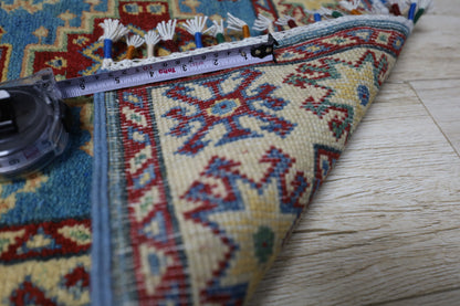 Hand-Knotted Afghani Kazak Wool Rug – 2’0″  x  5’10″ - Nuvé