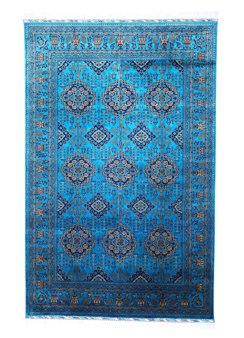 Hand-Knotted Afghani Zerkhaki Wool Rug – 6’6″  x  10’0″ - Nuvé