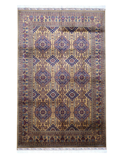 Hand-Knotted Afghani Zerkhaki Wool Rug – 6’7″  x  10’2″ - Nuvé