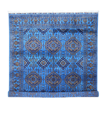 Hand-Knotted Afghani Zerkhaki Wool Rug – 6’7″  x  9’3″ - Nuvé