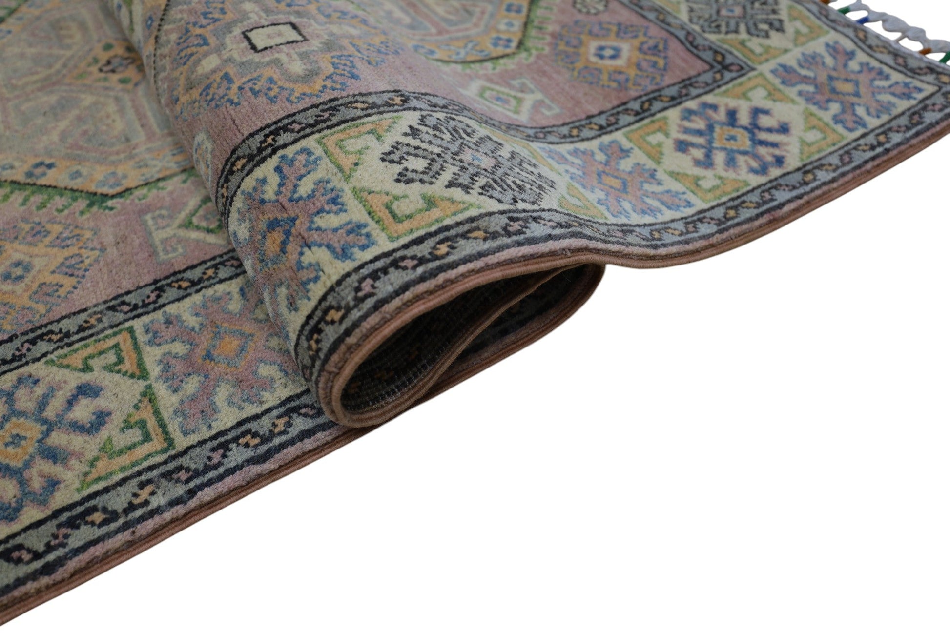 Hand-Knotted Afghani Kazak Wool Rug – 4’ x  6’ - Nuvé