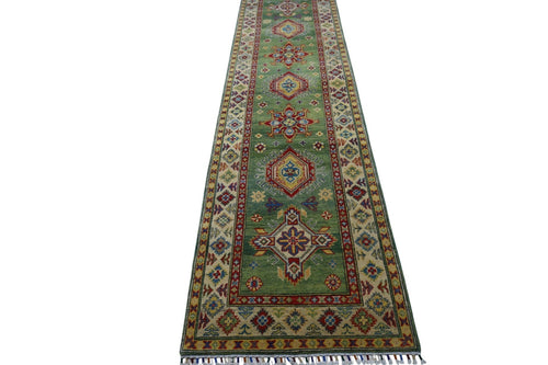 Hand-Knotted Afghani Kazak Wool Rug – 2’7″  x  9’8″ - Nuvé