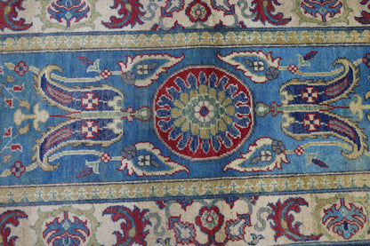 Hand-Knotted Afghani Kazak Wool Rug – 2’8″  x  9’9″ - Nuvé