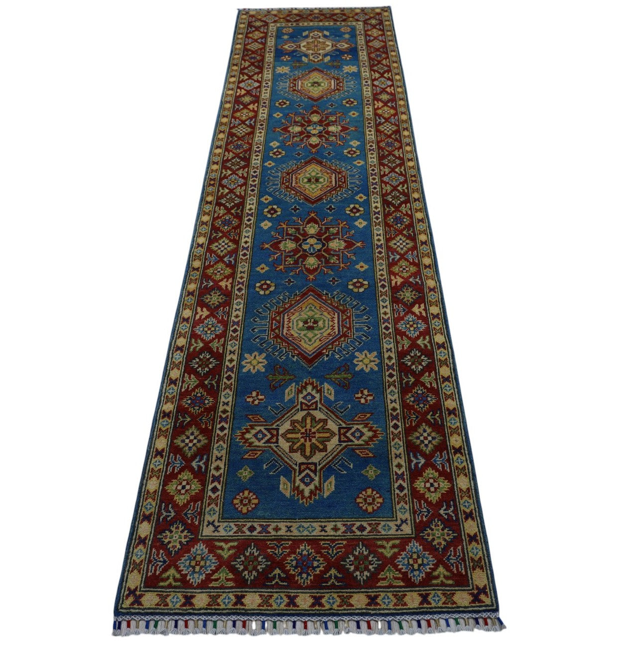 Hand-Knotted Afghani Kazak Wool Rug – 2’9″  x  9’9″ - Nuvé